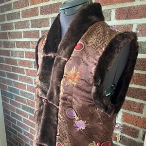 April Cornell Silk Embroidered Vest